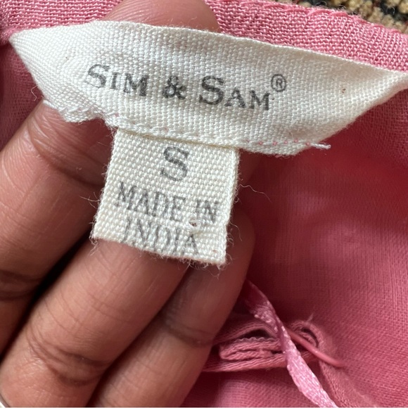 Sim & Sam pink Boho Maxi Rayon Dress Size Small - Picture 9 of 12